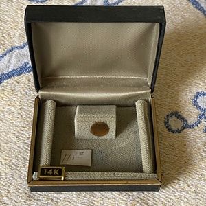 VTG I LeStage I 14K Round Gold Tie Tac